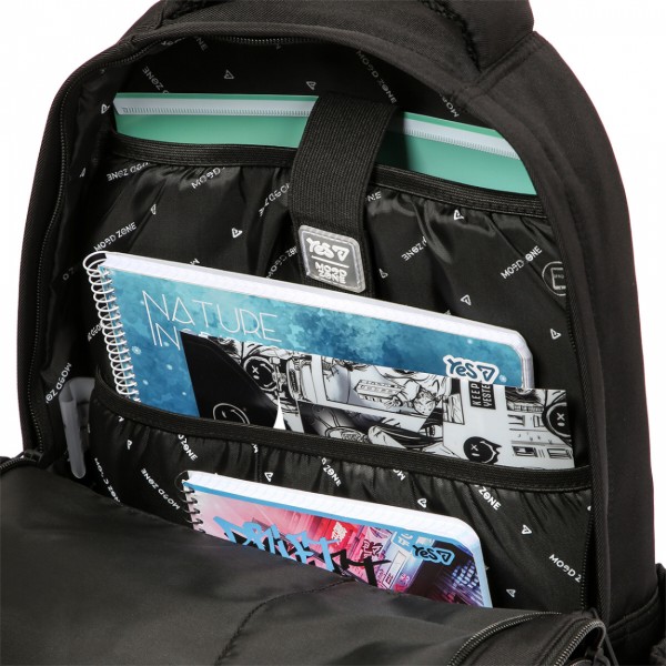 Фото - Рюкзак школьный YES T-51 Emotions Black N (550733)